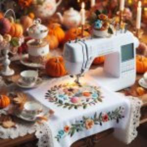 Fall Machine Embroidery Tea Party with Mary Beth