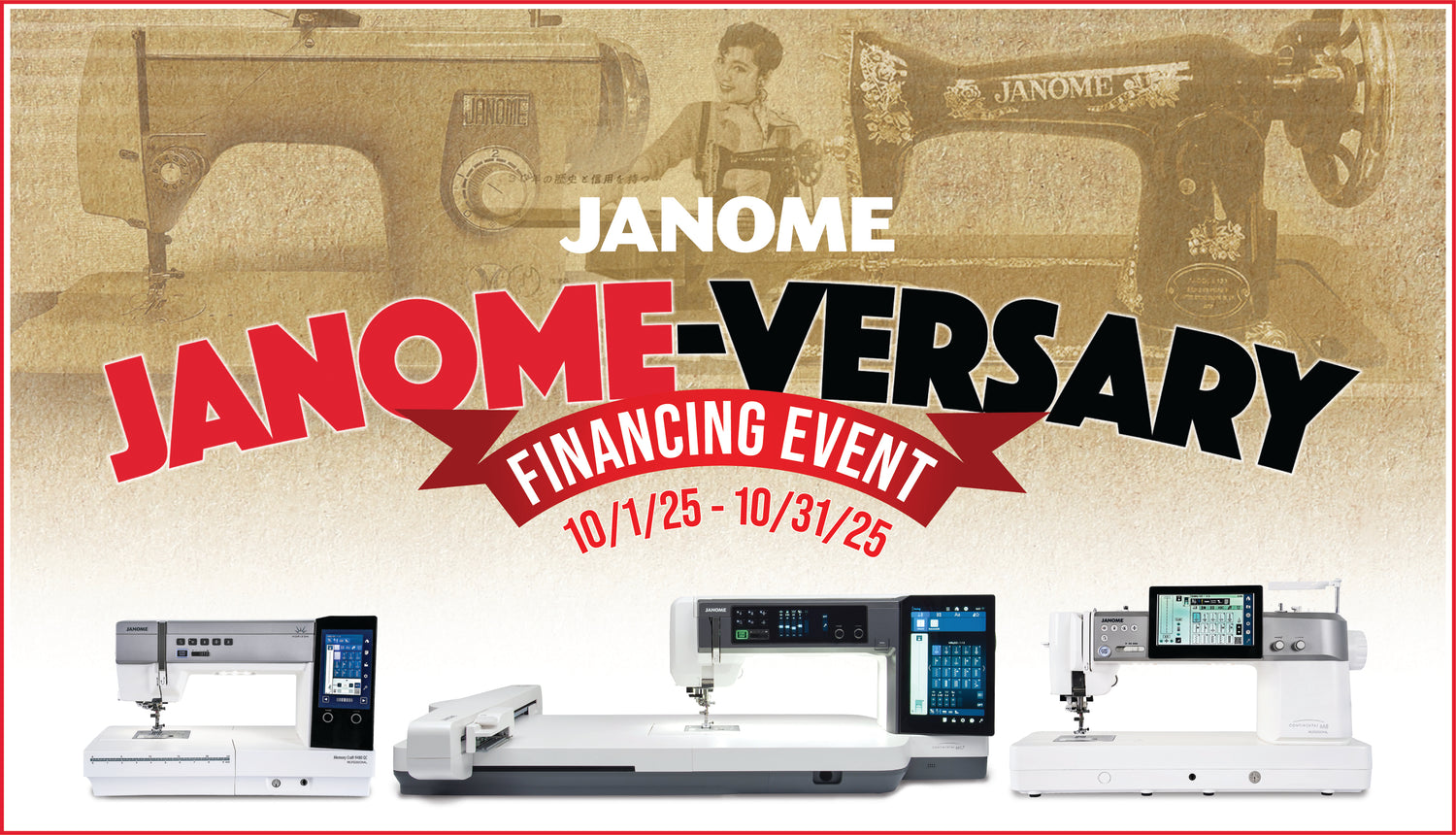 Janome October Specials