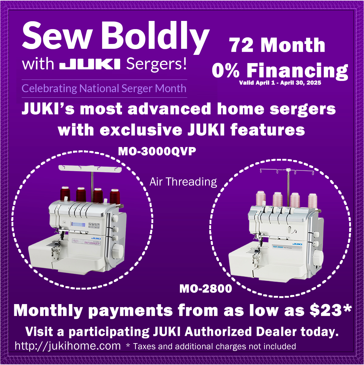 Juki Hot Deals for March