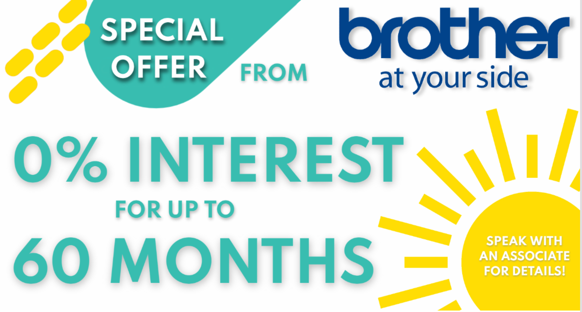 Brother 0% September Financing
