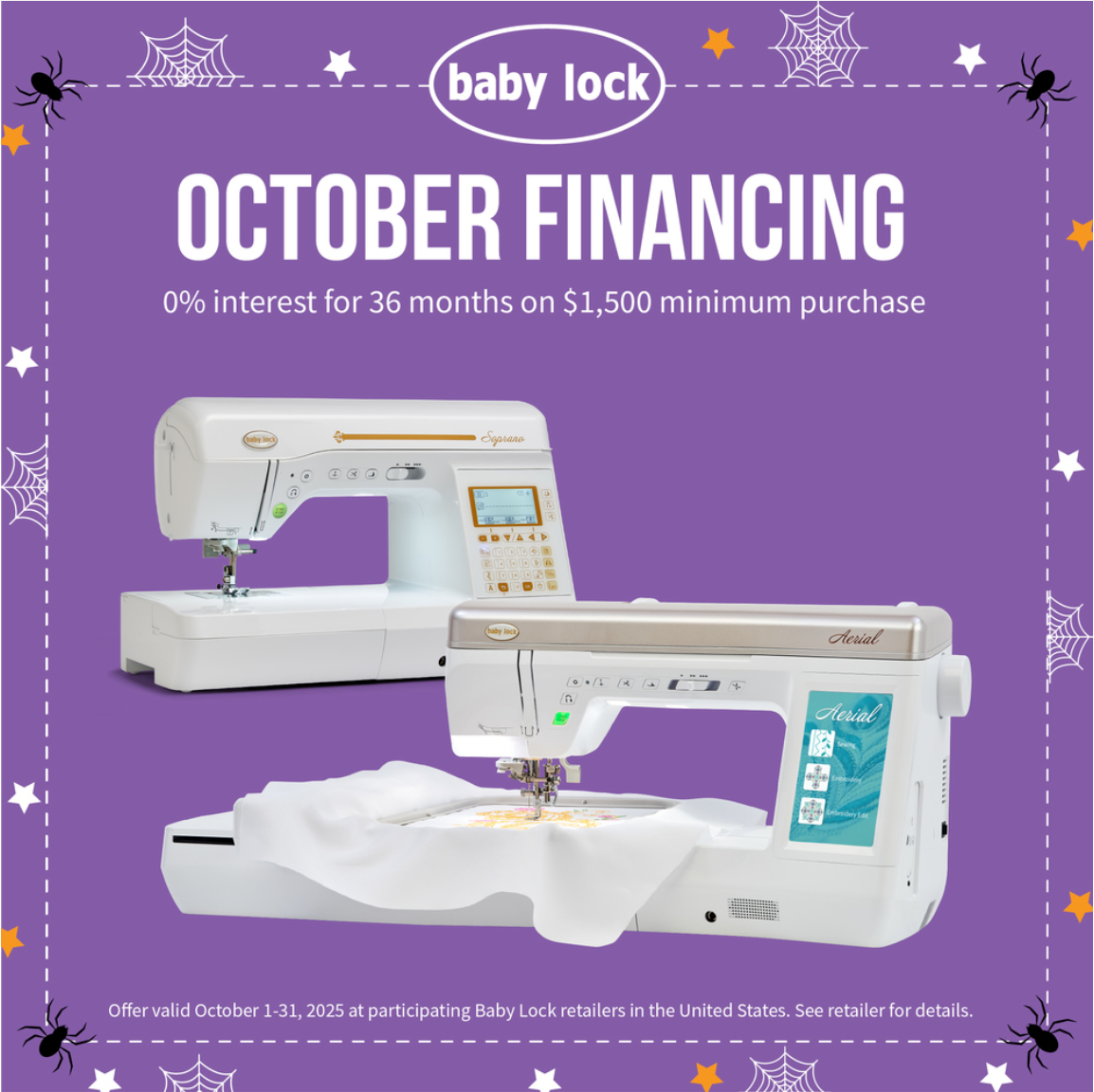 Baby Lock October Specials
