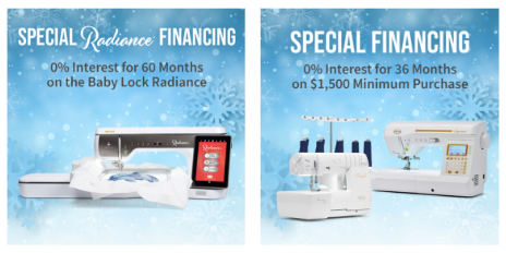 Baby Lock February Promo